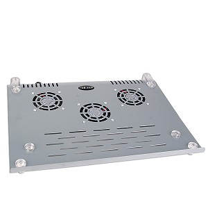 Notebook Cooler Pad w/3 60mm Fans (Silver)